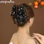 Khung Ảnh Lưới Hoa Ngọc Trai Bướm thời trang cho tóc cá mập, vuốt tóc tinh tế dành cho nữ