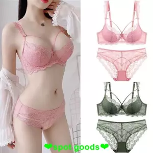 Quần Lót Nữ Ren Gợi Cảm Mỏng Phong Cách Kích Thước Lớn DE Cup Top Hỗ Trợ Áo Ngực Bộ