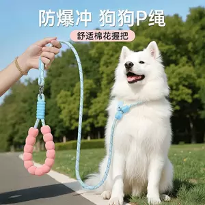 【Ready Stock】 P Rope P Chain Dog Hand Holding Rope Explosion-Proof Anti Breaking Loose Small, Medium and Large Dogs Walking Dog Dog Training Rope Bite-Resistant Avoid Cutting into the Neck tZod