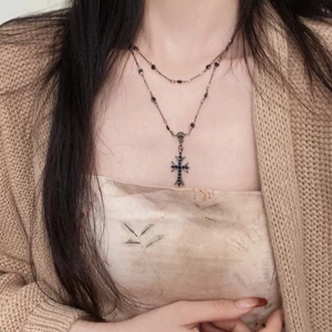 Mặt Dây Chuyền Choker Phong Cách Hồng Kông, Đá Quý Sáng Bóng, Phụ Kiện Thời Trang Đặc Biệt