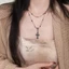 Mặt Dây Chuyền Choker Phong Cách Hồng Kông, Đá Quý Sáng Bóng, Phụ Kiện Thời Trang Đặc Biệt