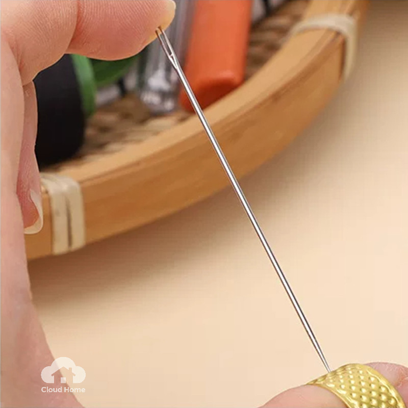 🌤️COD🌤️Set 31 Bộ Kim May Vá bằng thép, Kim Cầm Tay Cực Lớn Để Đan Dễ Dàng, Bộ Dụng Cụ May Vá Tại Nhà