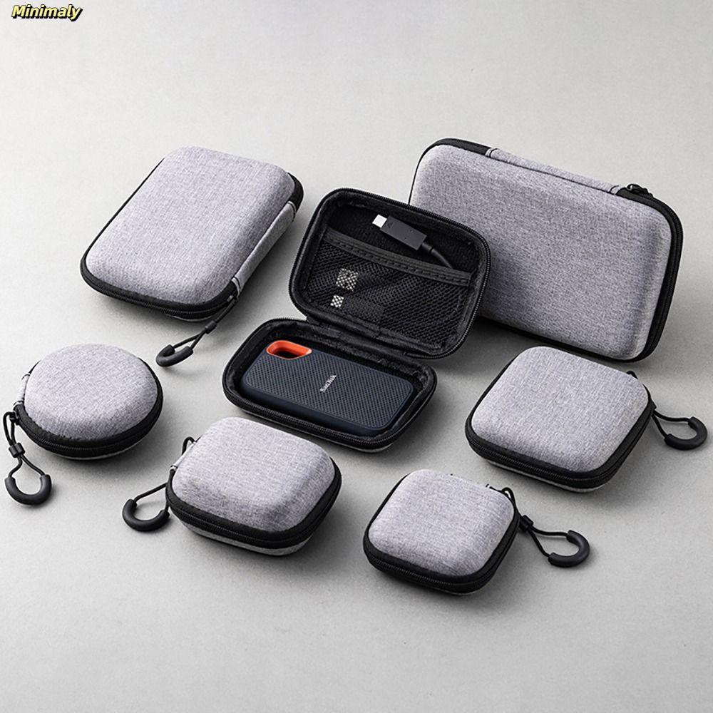 [Vận chuyển địa phương] Tai nghe có dây kéo MINIMALY, Mini cho túi đựng Airpod EVA, Phụ kiện kỹ thuật số di động Tai nghe / Điện thoại / Túi đựng cáp sạc