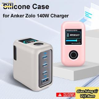 HAVENLYCO Silicone, Màu Trơn Mềm Bảo Vệ, Di Động Chất Lượng Cao Chống Bụi Chống Sốc Mang Theo Cho Anker Zolo 140W Sạc Du Lịch