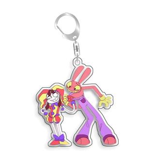 For The Amazing Digital Circus Ragatha Pomni Gangle Kinger  Acrylic Selfmade Cute Cartoon Anime Keychain