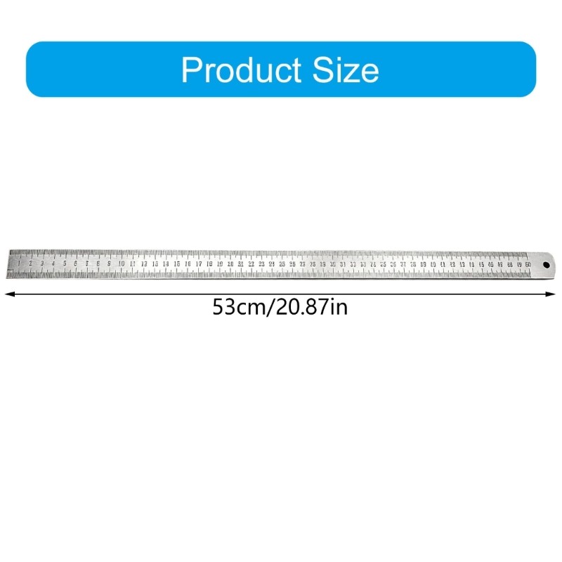 Thước thép không gỉ dày MOON 2 5Mm Lý tưởng cho chế biến gỗ và soạn thảo Phạm vi 50Cm