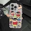 Ốp lưng iPhone Shin-chan cho17 16 15 14 13 12 11 Pro Pro Max 6 6S 7 8 Plus X XS XR XS Max SE 2020 2022 Ốp lưng TPU mềm