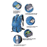 🏕️ Ba Lô Leo Núi Ngoài Trời 50L | Nylon Dày Chống Nước & Xước, Ngăn Nhiều Ngăn, Dáng 3D Thoáng Mát, Có Thể Treo Trang Bị, Dành Cho Trekking & Du Lịch — ảnh 6