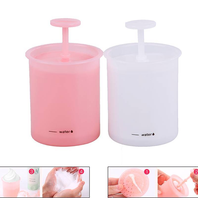 JRP 1X Dụng cụ làm sạch mặt thời trang Sữa rửa mặt Máy tạo bọt Cốc gia dụng Cốc tạo bọt bong bóng JRP