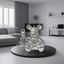 Rượu Vang Đỏ Bia Sideboard Phi Hành Gia Giá Đựng Rượu, Người Nổi Tiếng Internet Bạo Lực Gấu Trang Trí, Tủ Rượu Bạo Lực Gấu Giá Rượu