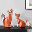 Tượng động vật Fox Light Luxury Resin Trang trí nhà cửa