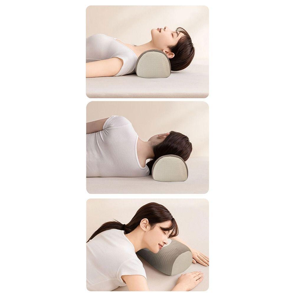 Gối kiều mạch SAIA, Gối cột sống chống vòm hình trụ, Hỗ trợ di động Ngủ thoáng khí Giảm đau cổ tử cung Gối sống sót cho người lớn