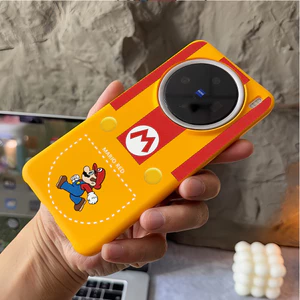 Ốp điện thoại bọc nửa mờ “Super Mario ” cho Vivo X300 Pro X200 ProX100S X100 X90 Pro + X200 Ultra / Vỏ Vivo chống sốc