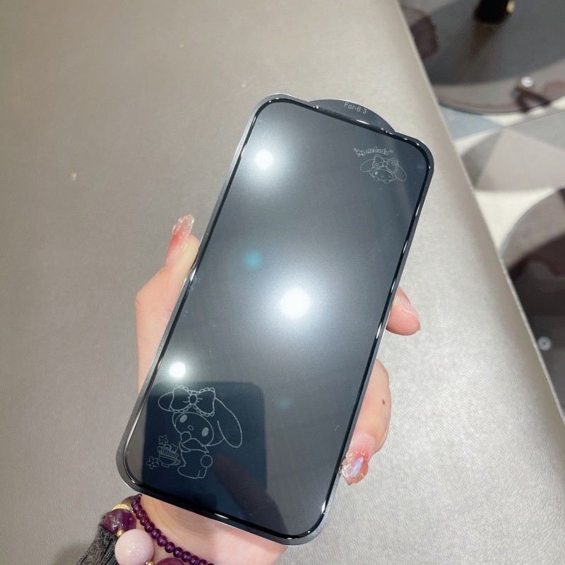 Bảo Vệ Màn Hình Cho iPhone 17 16 15 14 13 Pro max plus Bảo Vệ Toàn Diện Kính Cường Lực Hoạt Hình 6D Shadow 15Pro 15Promax 15Plus 16Pro 16Promax 16Plus 17Pro 17Promax