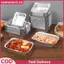 XUAN 10 Cái Hình Chữ Nhật Giấy Nhôm Khay Nhôm Lá Chảo Chiên Không Khí Lót Chảo Nướng Chống Dính Bát BBQ Cấp Thực Phẩm Cho Nồi Chiên Không Khí Lò Nướng Nướng Nấu Ăn Dụng Cụ Nhà Bếp VN