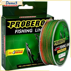 Cuộn dây đàn hồi, Dây câu cá PE Plaited Fishing Line, phong cách PE Dây sợi đơn đứng 4 chân đầy màu sắc