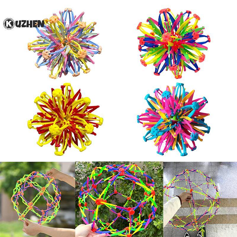 KUZHEN Bóng ma thuật có thể mở rộng lớn có thể thu vào Đồ chơi bóng giảm căng thẳng Bóng thở đầy màu sắc Magic Đồ chơi giảm căng thẳng Thư giãn Yoga Quà tặng sinh nhật 1 / 2 chiếc HOT