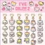 SQ11 IVE Acrylic Dây Xích Móc Khóa Wonyoung Mặt Dây Chuyền Hoạt Hình Túi Phụ Kiện KPOP Stars Ngoại Vi