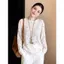 Milyfashion Size Lớn Màu Chấm Bi In Hơi Trong Suốt Mỏng Chống Nắng Mùa Hè Phong Cách Mới Tất Cả Trận Đấu Mỏng Hơn Nhìn Cổ Tròn Áo Thun Top