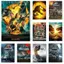 Classic Jurassic Park Retro Jurassic World Dinosaur Canvas Painting Art Home Wall Decor Canvas Poster