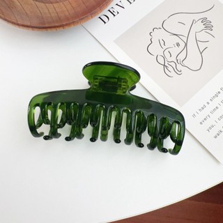 Kovoi / Phong Cách Hàn Quốc Cao Cấp Acetate Tóc Nữ Đầu Tròn Đôi Hàng Răng Kẹp Lưng Đầu Tóc Top Kẹp Đuôi Ngựa Phụ Kiện Tóc