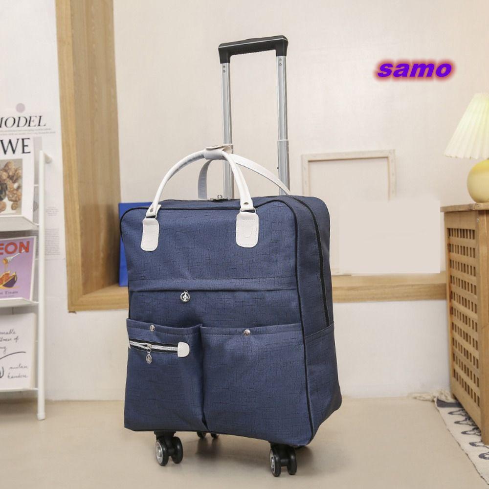 Túi hành lý gấp SAMO, Vali du lịch có thể mở rộng chống nước, Túi nhiều túi có bánh xe Hành lý lăn di động