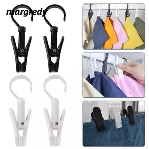 MARGREDY Kẹp Nhựa, Vải Sắp Xếp Xoay Móc Treo Kẹp, Móc Giặt Đa Năng Siêu Mạnh Quần Áo Chân Nhà