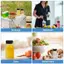Hộp đựng đồ uống TRTR 4 Chai nước ép 120ml Cà phê trong suốt rỗng Milktea Chai nhựa vuông có nắp VN
