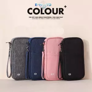 E-WOITD 1 Mảnh Họ RFID Áo Ví Hộ Chiếu Du Lịch Essentials Ví Du Lịch Tài Liệu Tổ Chức Thẻ Tín Dụng Hộp Đựng Hộ Chiếu Túi E-WOITD