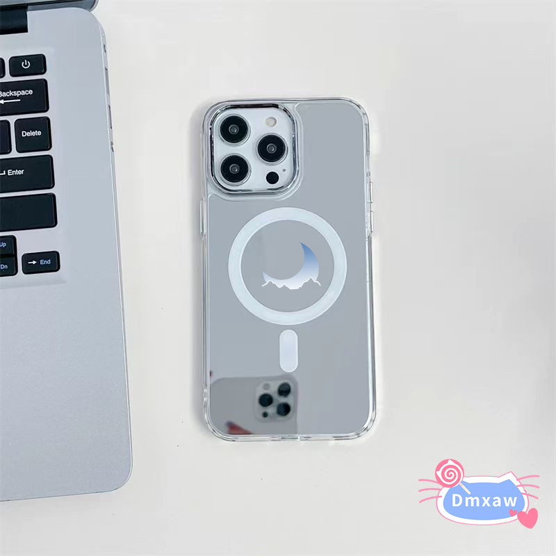 Ốp Điện Thoại Gương Từ Tính Mặt Trăng Cho Xiaomi 17 Pro Max 15T 15 15S 14T 14 13 Ultra 13T 12 12 12S 13 12 12X Mi 11 Lite 11T 10T Civi 5 4 Pro 3 2 1S 5G Vỏ Mạ Khung Bìa mềm