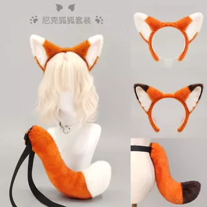 Bộ đuôi tai Nick Fox Prom Đảng Đạo cụ biểu diễn Halloween Animal Headband Fox Ear Headband 260504