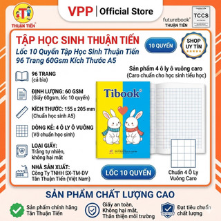 (Lốc 10 Quyển) Tập Học Sinh Thuận Tiến My Friend 96 Trang A5 – Giấy 60gsm