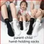 YB1 cha mẹ và con cái nắm tay tất nam châm mặt cười dễ thương nắm tay cotton tay trong tay vớ BY1