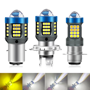 Xe Máy Ánh Sáng Mạnh Đèn Pha Đôi Móng Vuốt Ba Móng Vuốt Bóng Đèn led 12v Laser 12-80V Đa Năng 360 Độ