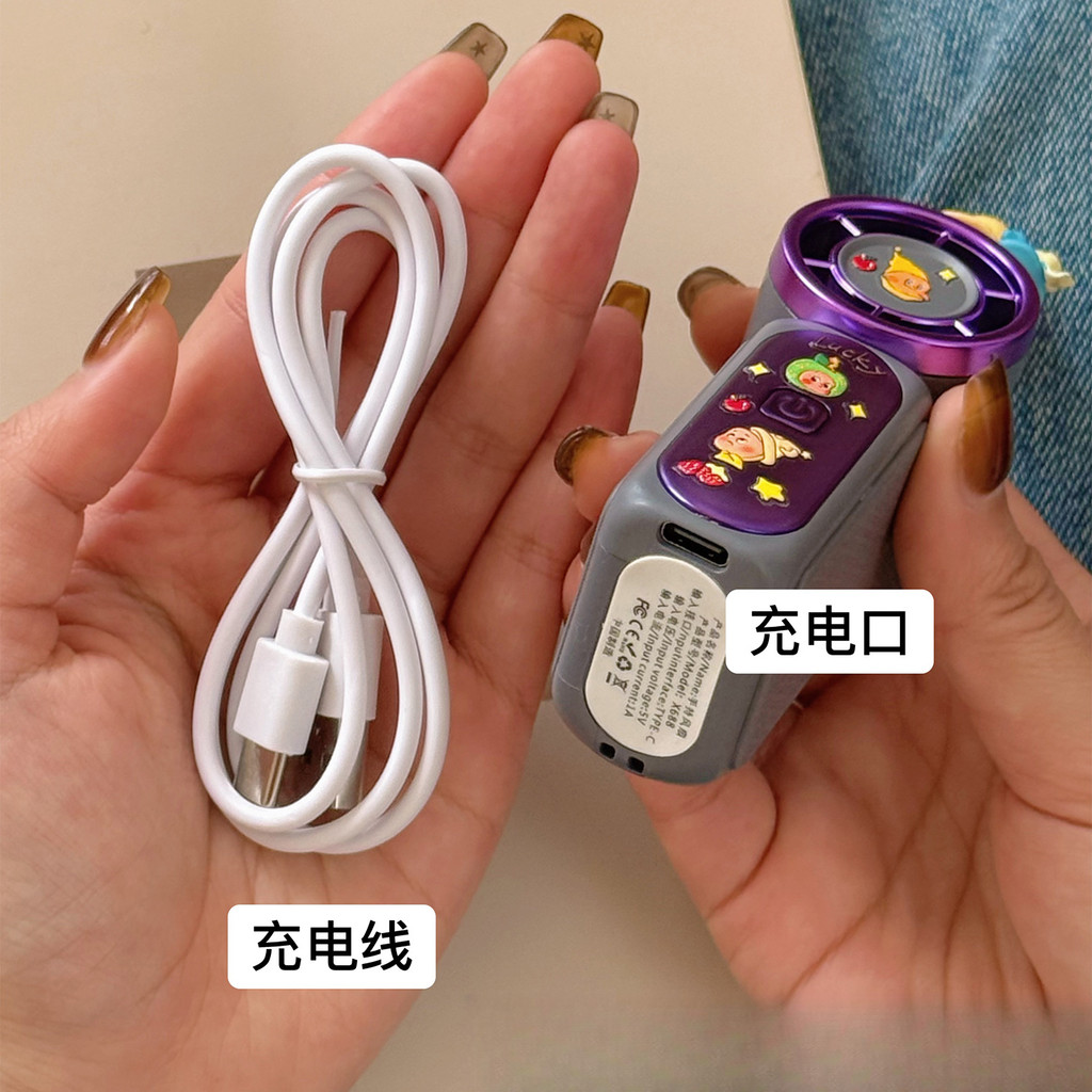 Dễ Thương Starman Quạt Cầm Tay Sinh Viên Mùa Hè Ngoài Trời Di Động Ngày Lễ Quà Tặng Mini usb Sạc Quạt Nhỏ