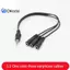 Bộ chuyển đổi bộ chia âm thanh tai nghe đa năng Aux 3,5mm Ja HUB Cáp chia đẹp