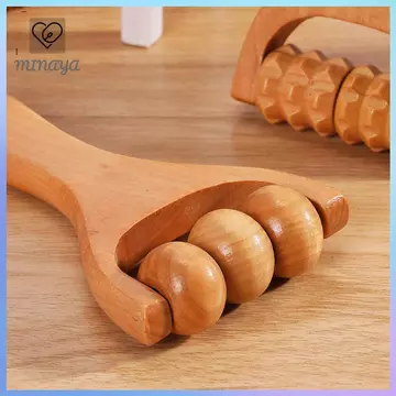 Dwi 1PC con lăn bằng gỗ massager cổ, vai và chân phổ tay Massager massage công cụ massage chân Massager