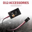 Con quay hồi chuyển Mini cho D12 1 / 10 RC Xe Drift Racing Đầu ra vô lăng ô tô Tích hợp Thiết kế trọng lượng nhẹ nhỏ gọn