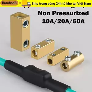 Bộ chia công suất cao BAMBOOB, Khối đầu cuối bằng đồng thau không áp lực chống nước, có ống co nhiệt Đầu nối dây dòng điện cao