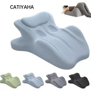 CATIYAHA Relax Cush Gối, Hỗ trợ lưng Gối đôi có thể điều chỉnh, Thiết kế tiện dụng bền bỉ Chống trượt có nắp đậy có thể tháo rời Đệm mông cho cặp đôi để nghỉ ngơi, Massage, đọc sách