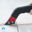 Với thiết kế lưỡi răng cưa, dụng cụ làm sạch khe gạch dễ dàng, loại bỏ vữa xi măng.