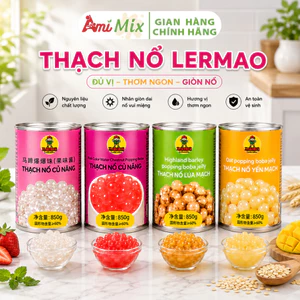 Thạch Nổ LERMAO 900g Nhiều Loại - Topping Giòn Dai Dùng Cho Trà Sữa Đồ Uống