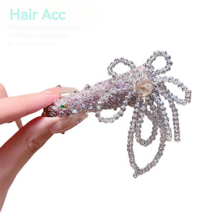 Phong Cách Mới Phong Cách Hàn Quốc Pha Lê Nơ Full Kim Cương Tóc Nữ Siêu Cổ Tích Phù Hợp Với Bên Gãy Tóc Phụ Kiện Tóc