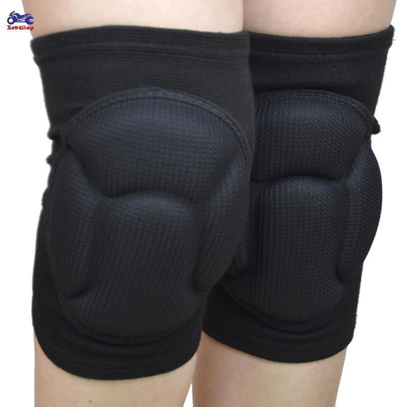 XOITOP 2 Cái / bộ Miếng Lót Đầu Gối Thể Thao Nam Co Giãn Miếng Lót Đầu Gối Hỗ Trợ Thể Dục Bánh Răng Bóng Rổ Nẹp Bảo Vệ Thi Bọt Biển VN