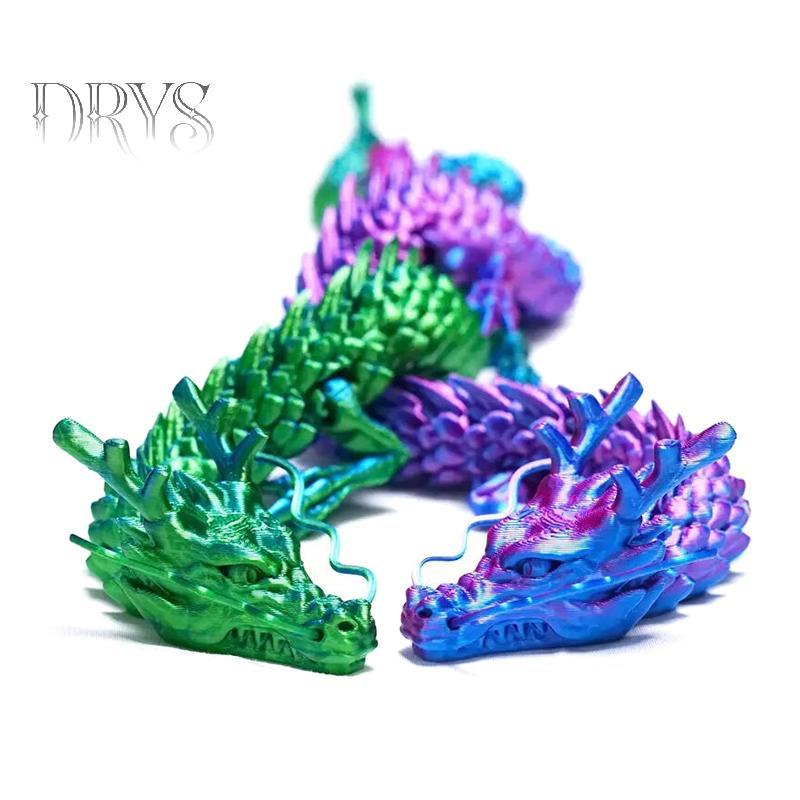 (TFT) 3D In Hình Rồng Trung Quốc Toàn Thân Khớp Di Động Trang Trí Nội Thất Nhà Trang Trí Đáng Thu Thập Đồ Chơi Sáng Tạo MỚI