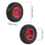 4 Bánh xe RC cao su 71 * 25mm 5mm Hex MN99S cho MN98 MN82, WPL C24-1 B36 D12 C64 D74-1 Nâng cấp xe địa hình, Lốp RC hiệu suất cao 70mm