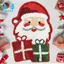 Thảm Phòng Tắm Giáng Sinh, Thảm Tắm Ông Già Noel Giáng Sinh Chống Trơn Trượt Lưng Nước, Thảm Phòng Tắm Microfiber, 16x24 Inch