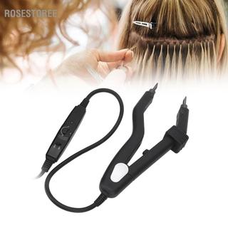 Rosestoree Bàn ủi nối nhiệt chuyên nghiệp cho salon nối tóc, dụng cụ nối dài tóc