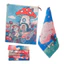Khăn tay CATMALLER88, Khăn tay lớn gạc Cotton 4 lớp khô nhanh, Phim hoạt hình trang trí dễ thương 34x40cm Khăn nhà bếp Mẫu giáo Trẻ em