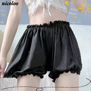 Quần An Toàn Chống Da NICOLOO, Quần Short Cao Cấp Thường Ngày Màu Trơn, Quần Bí Ngô Hình Nụ Polyester Nữ